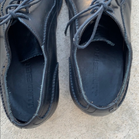 J. Lindeberg Mens Brogue 3 Blk Oxford Shoes Size 7 main image 10